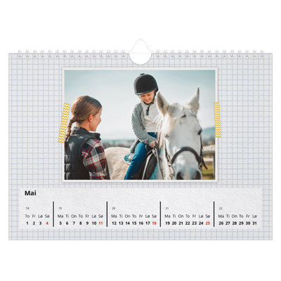 Fotokalender A4 — Washi tape [kalender-forside]