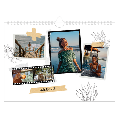 Fotokalender A4 — Scrapbook stil [kalender-forside]