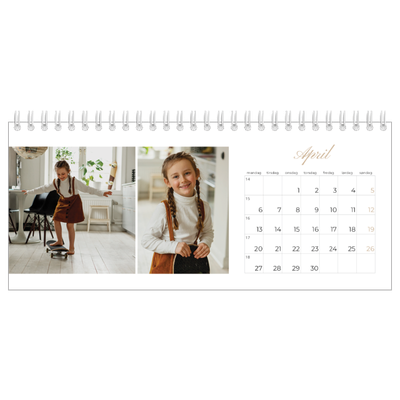 Bordkalendere — Elegant kalender [April]