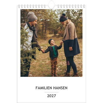 A4 Familieplanleggere — Enkel planlegger - Familie på 4 [kalender-forside]