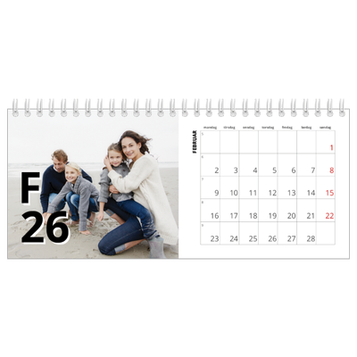 Bordkalendere — Bokstav og tall [Februar]