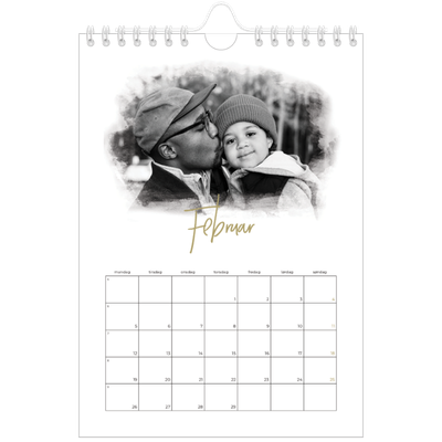 Fotokalender A5 — Diffuse bilderammer [Februar]