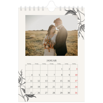 Fotokalender A5 — Blekk & blomst