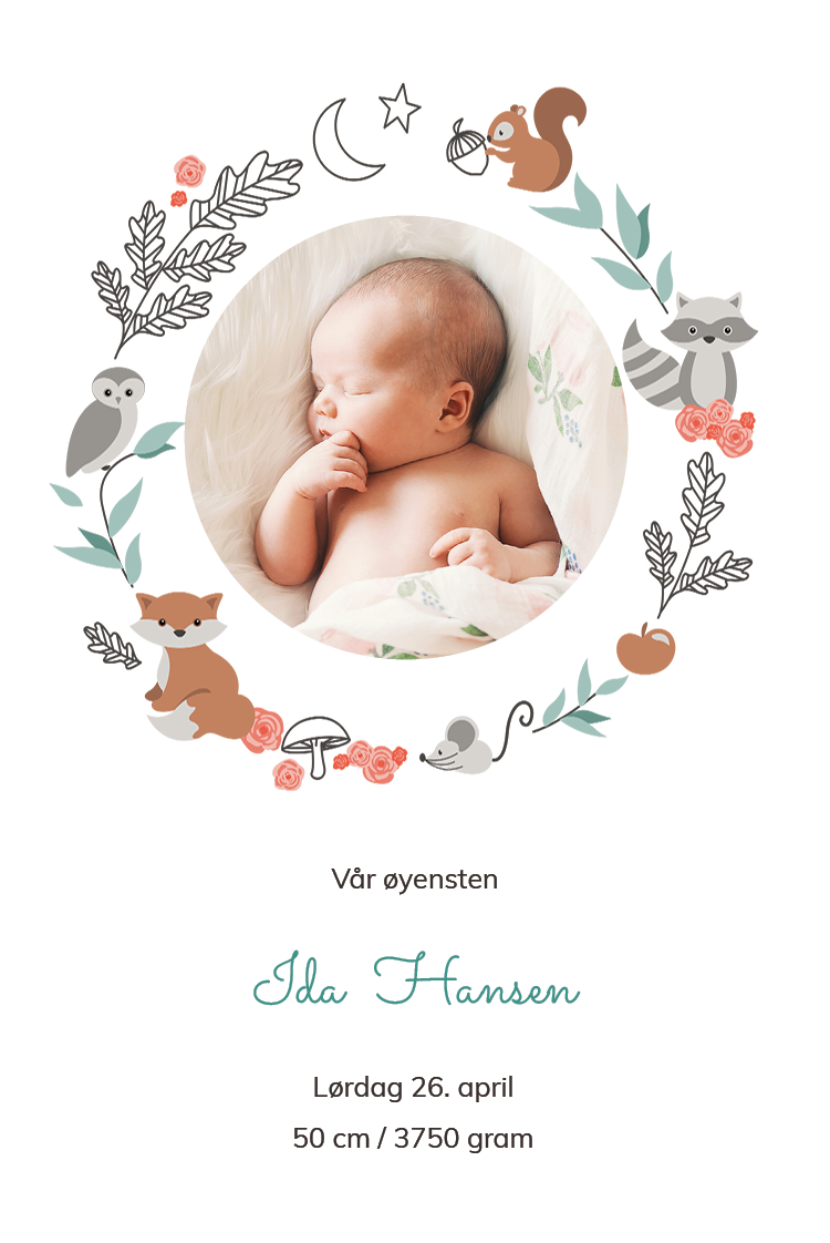 Invitasjoner — Ramme av skogensdyr