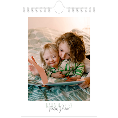 Fotokalender A5 — Flere fonter [kalender-forside]