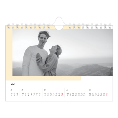 Fotokalender A5 — Fargerike rammer [kalender-forside]