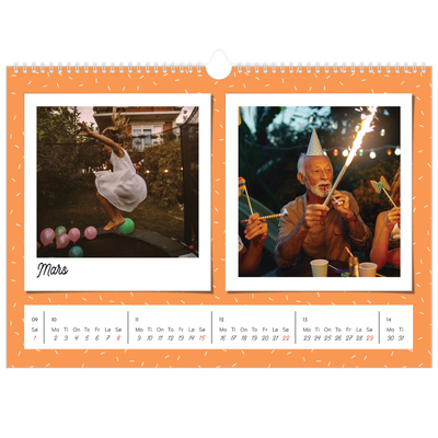Fotokalender A3 — Fargerike minner [Mars]