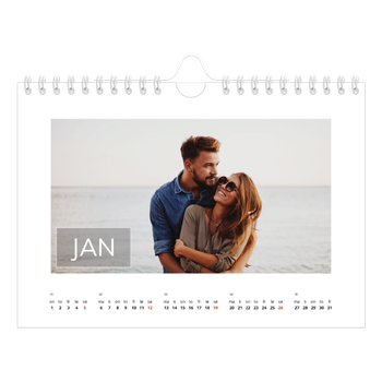 Fotokalender A5 — Överlägg för datumruta