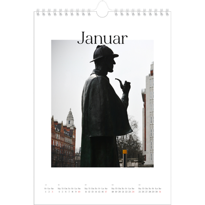 Fotokalender A4 (20 x 30 cm) — Min reiseskildring [Januar]