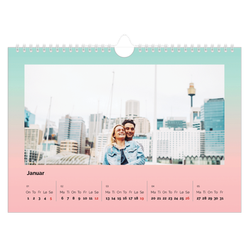 Fotokalender A4 — Pastelltoner
