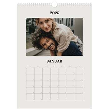 Fotokalender A3 — Simpelt og moderne