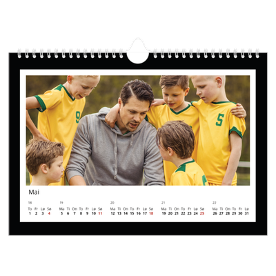 Fotokalender A4 — Svart bakgrunn [kalender-forside]