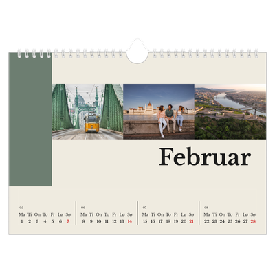 Fotokalender A4 — Verdens severdigheter [Februar]