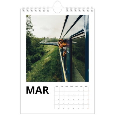 Fotokalender A5 — Hvit kalender [Mars]
