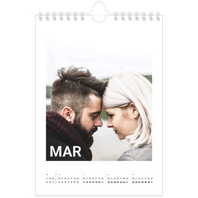 Fotokalender A5 — Stor måned [Mars]