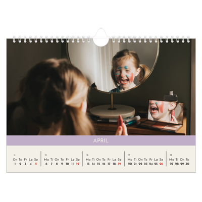 Fotokalender A4 — Pastellkapitler [April]