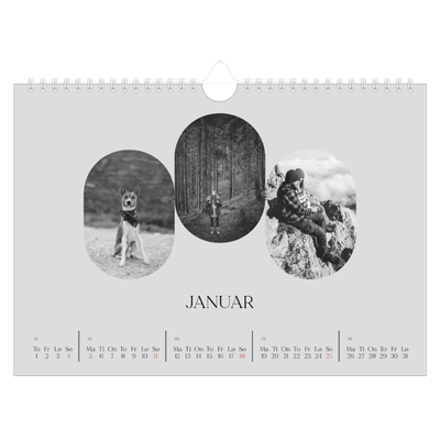 Fotokalender A4 — Den åpne veien [Januar]
