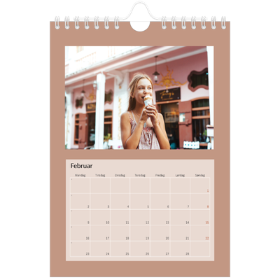 Fotokalender A5 — Kalender i jordtoner [Februar]