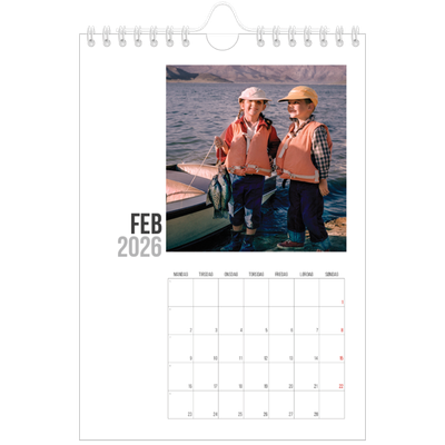 Fotokalender A5 — Forkortet tekst [Februar]