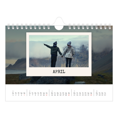 Fotokalender A5 — Portrettredigeringen [April]