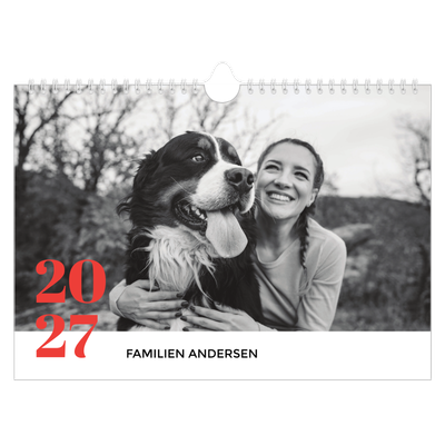 Fotokalender A4 — Et fantastisk år [kalender-forside]
