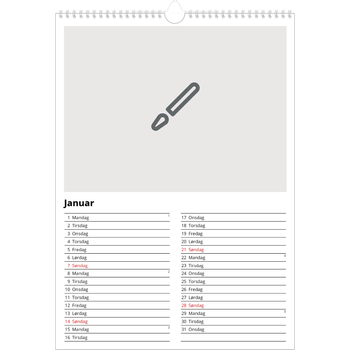 Fotokalender A3 — Design selv