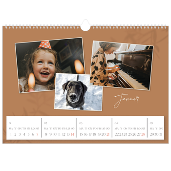 Fotokalender A3 — Jordnært design