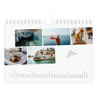 Fotokalender A5 — Byferie (hvit) [Mai]