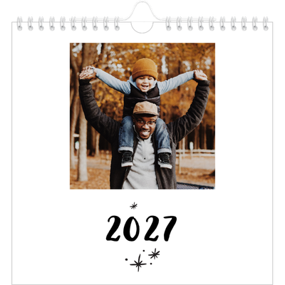 Månedskalender kvadratisk — Håndskrevet [kalender-forside]