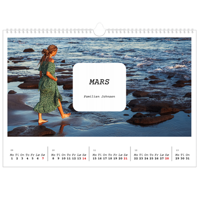 Fotokalender A3 — Den fulle historien [Mars]