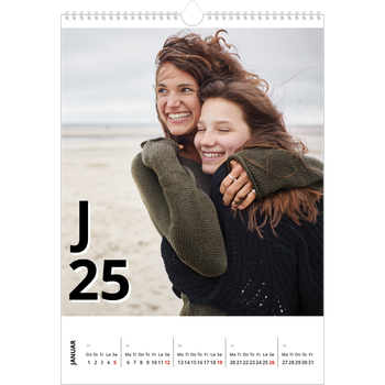 Fotokalender A3 — Bokstav og tall