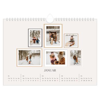 Fotokalender A4 — Bildevegg