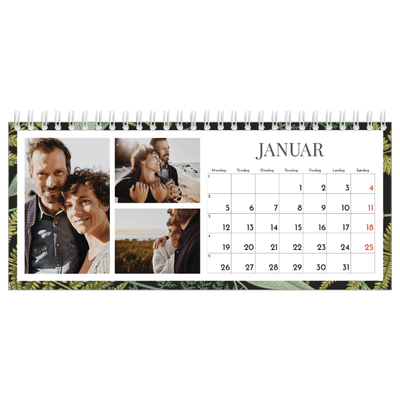 Bordkalendere — Blomstrende bakgrunner [Januar]
