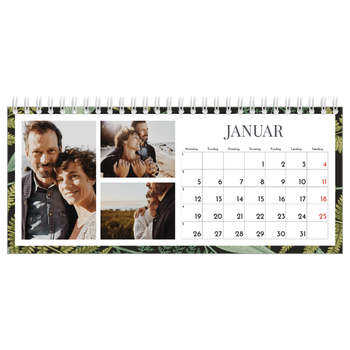 Bordkalender med foto — Blomstrende bakgrunner
