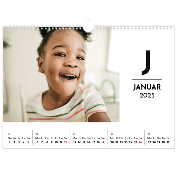 Fotokalender A3 — Bokstav i fokus
