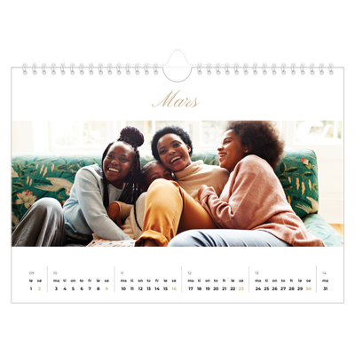 Fotokalender A4 — Elegant kalender [Mars]