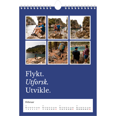 Fotokalender A4 (20 x 30 cm) — Redaksjonell Jord [Februar]