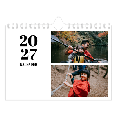 Fotokalender A5 — Serif og øyeblikk [kalender-forside]