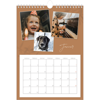 Fotokalender A4 — Jordnært design