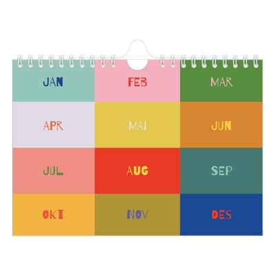 Fotokalender A5 — Fargerik kalender [kalender-forside]