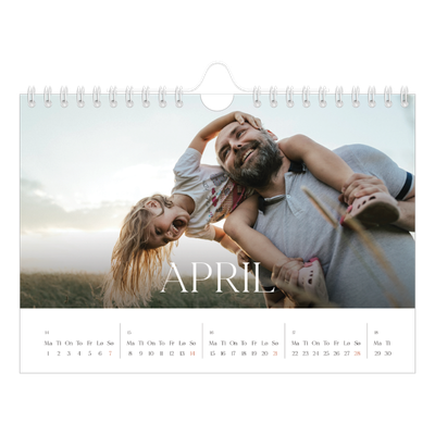 Fotokalender A5 — Tolv store måneder [April]