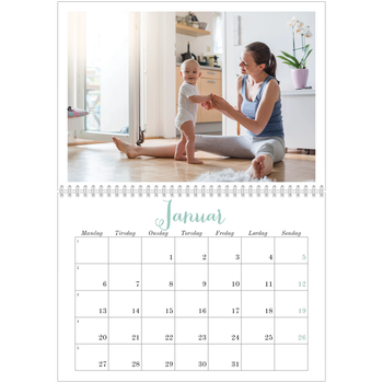 Fotokalender A4 dobbel — Hallo verden