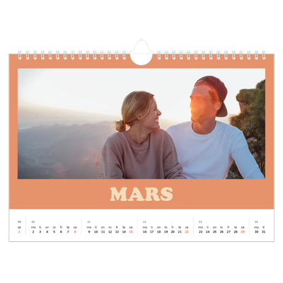 Fotokalender A4 — Retro rammer [Mars]