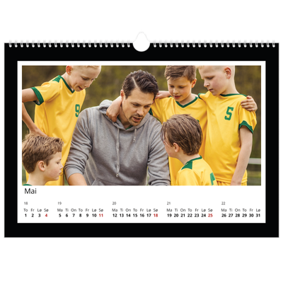 Fotokalender A3 — Svart bakgrunn [kalender-forside]