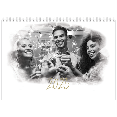 Fotokalender A4 dobbel (30 x 40 cm) — Diffuse bilderammer [kalender-forside]