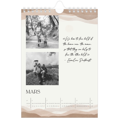 Fotokalender A5 — Velvære-sitater [Mars]