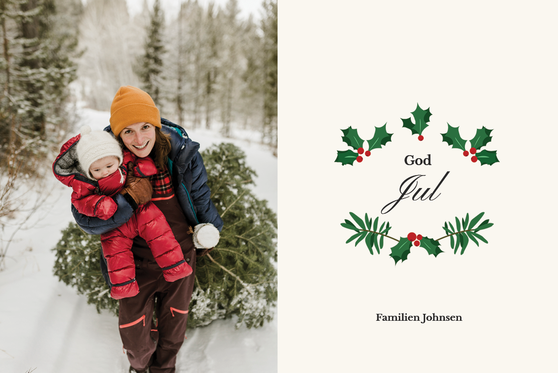 Fotokort — Tradisjonell jul
