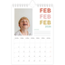 Fotokalender A5 — Fargerike fonter [Februar]
