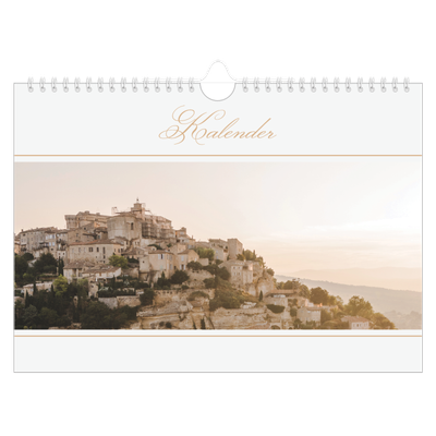 Fotokalender A4 — Elegant gull [kalender-forside]