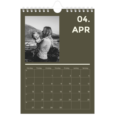 Fotokalender A5 — Moderne og dristig [April]
